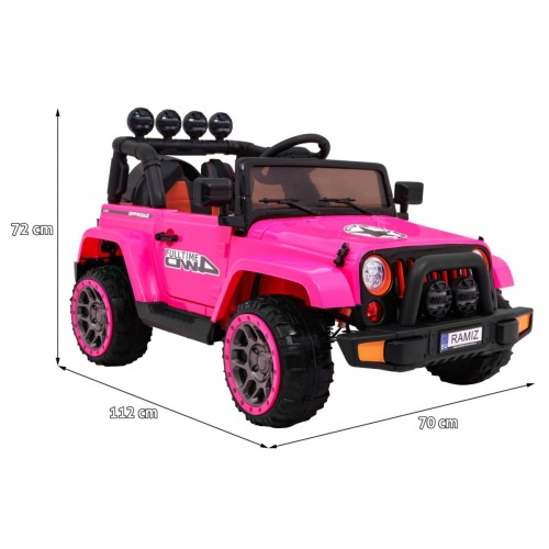 Offroadové vozidlo 4WD na plný úvazek růžové