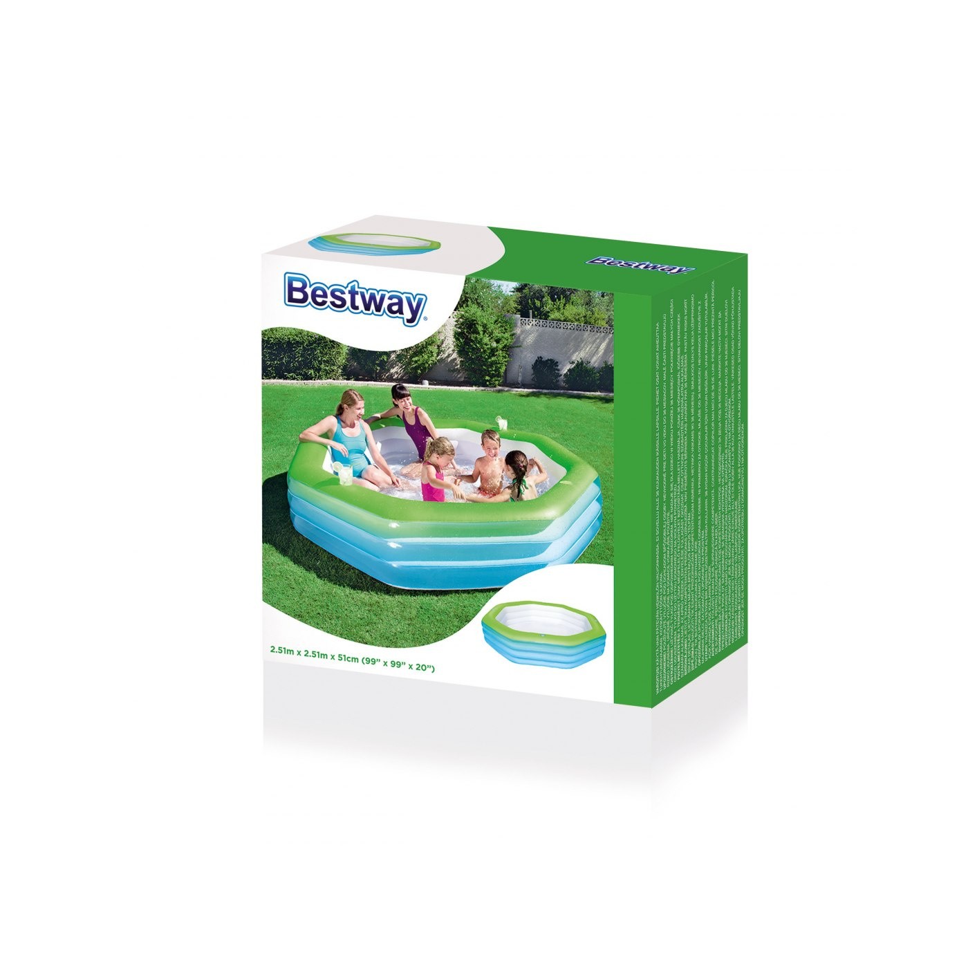 Osmiúhelníkový bazén 251 251 51 cm BESTWAY