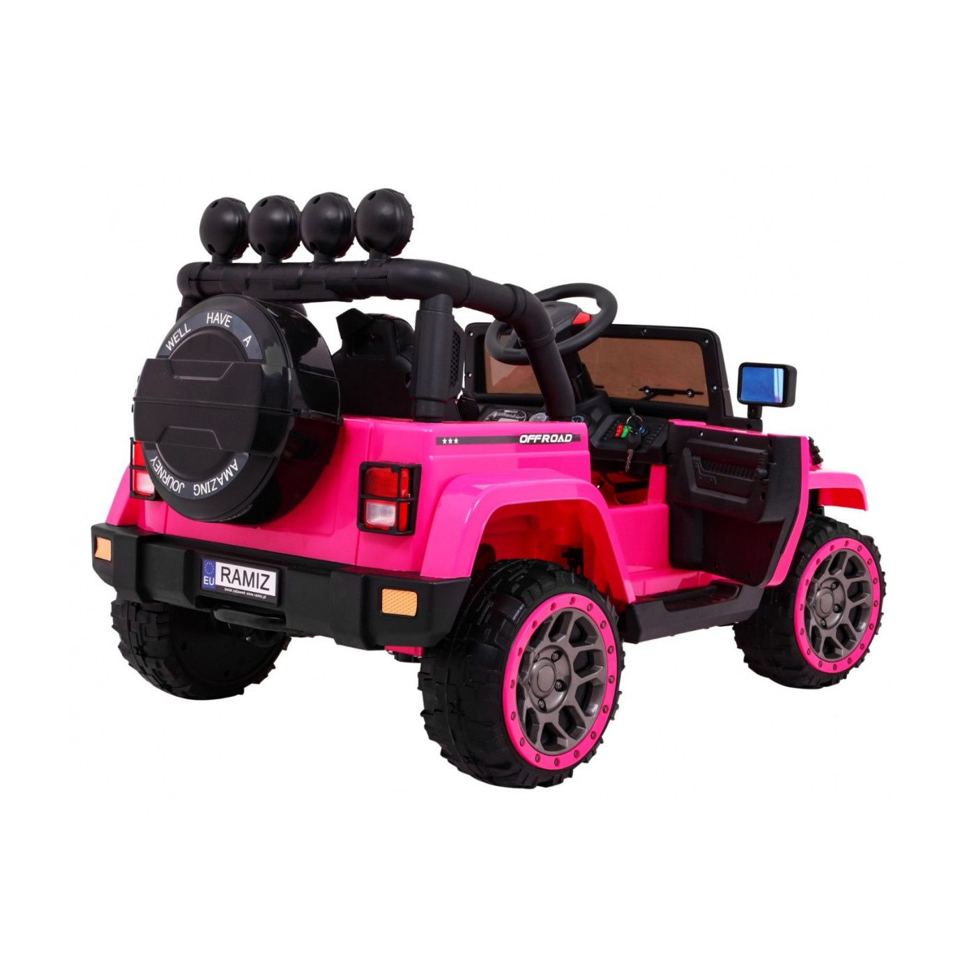 Offroadové vozidlo 4WD na plný úvazek růžové