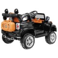 JJ Kids Bateriově napájené off-road auto černé dálkové úložiště Light Audio
