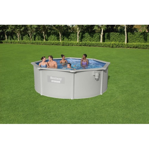 Panelový bazén HYDRIUM 360x120 kulatý 12 stop BESTWAY 8v1 + pískové čerpadlo