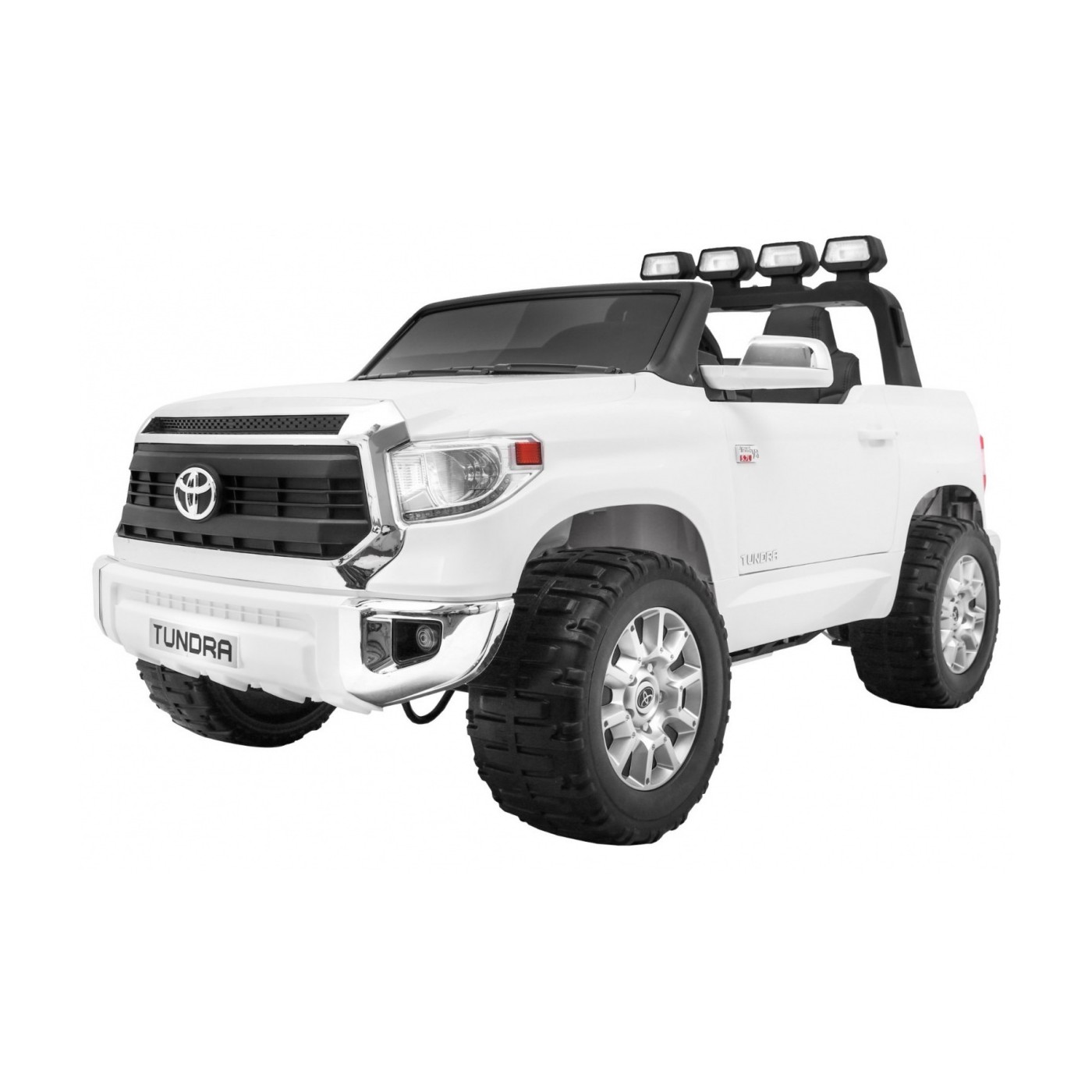Toyota Tundra XXL dětský bílý dálkový ovladač kufr LED audio EVA pomalý start