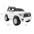 Toyota Tundra XXL dětský bílý dálkový ovladač kufr LED audio EVA pomalý start