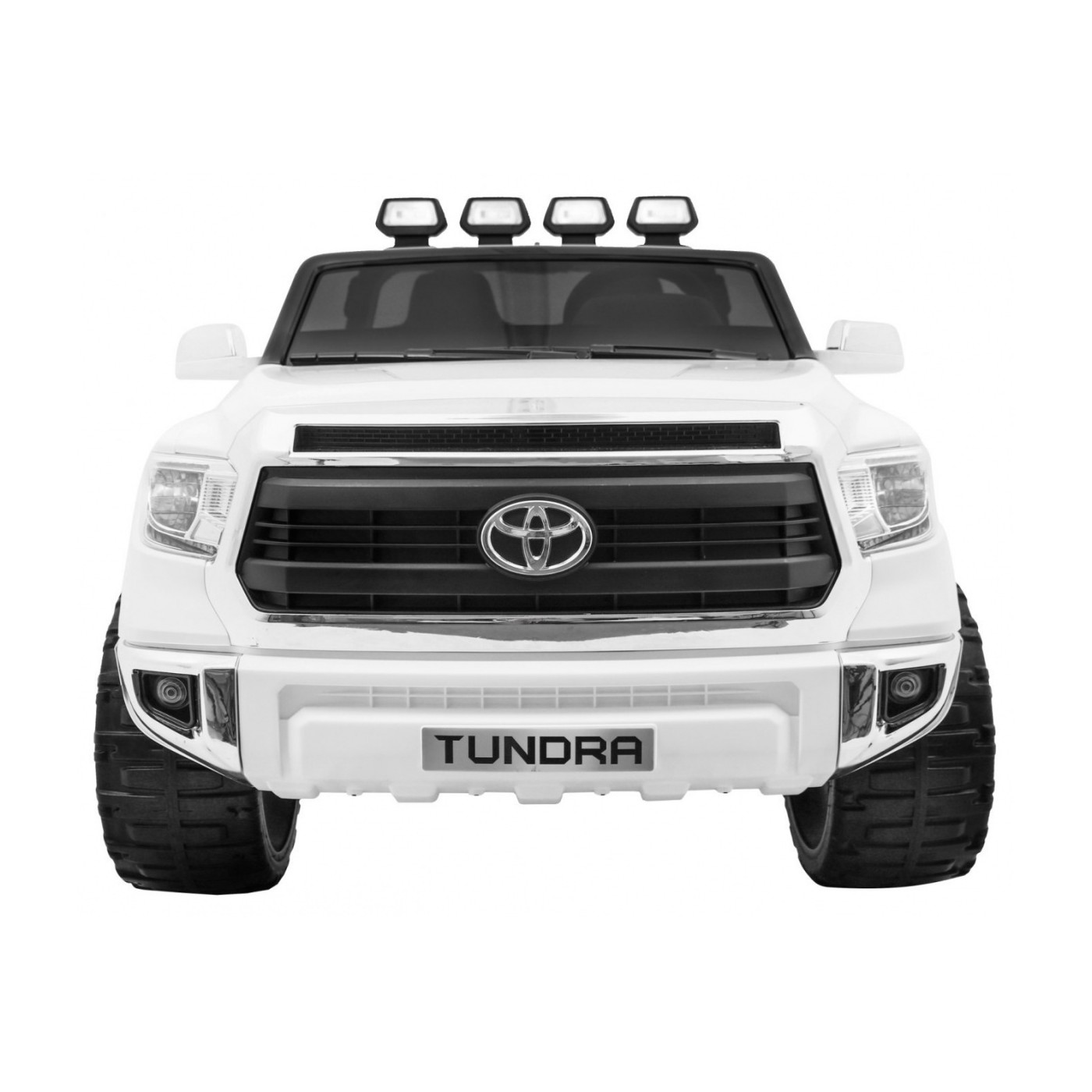 Toyota Tundra XXL dětský bílý dálkový ovladač kufr LED audio EVA pomalý start