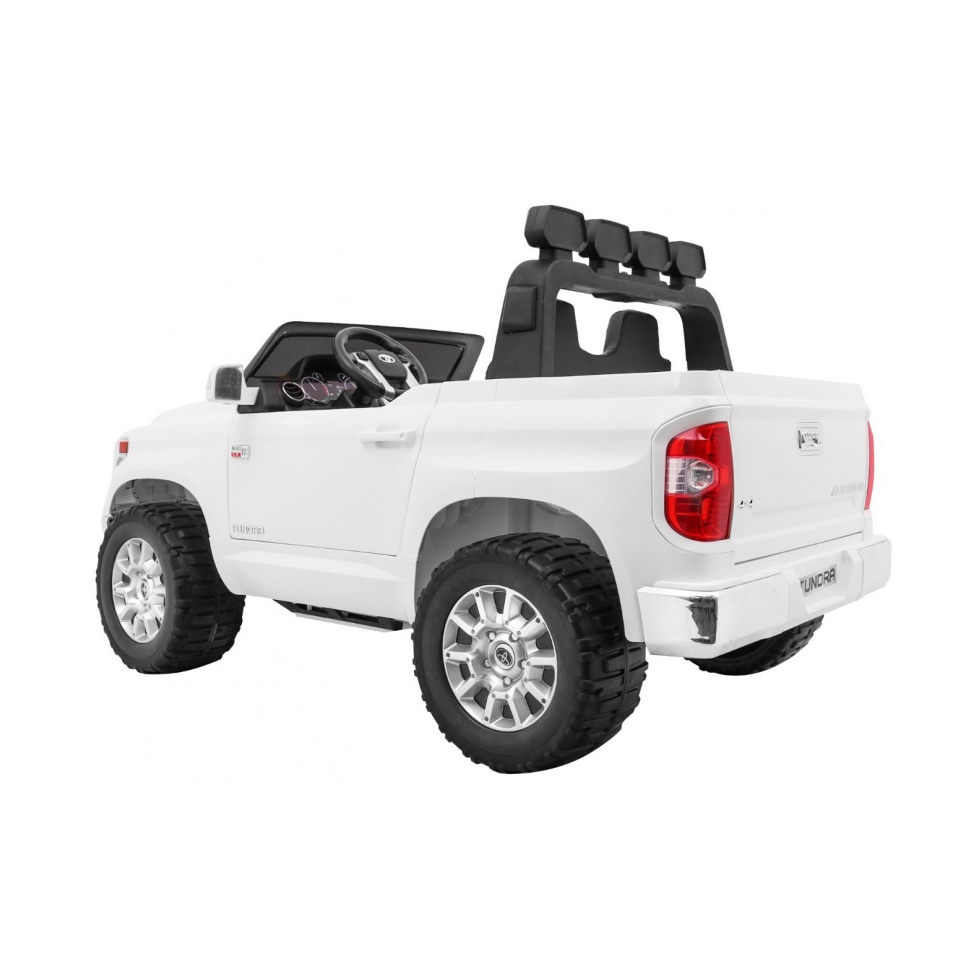 Toyota Tundra XXL dětský bílý dálkový ovladač kufr LED audio EVA pomalý start
