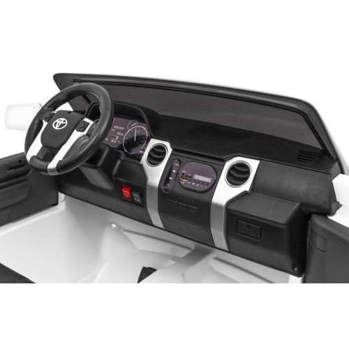 Toyota Tundra XXL dětský bílý dálkový ovladač kufr LED audio EVA pomalý start