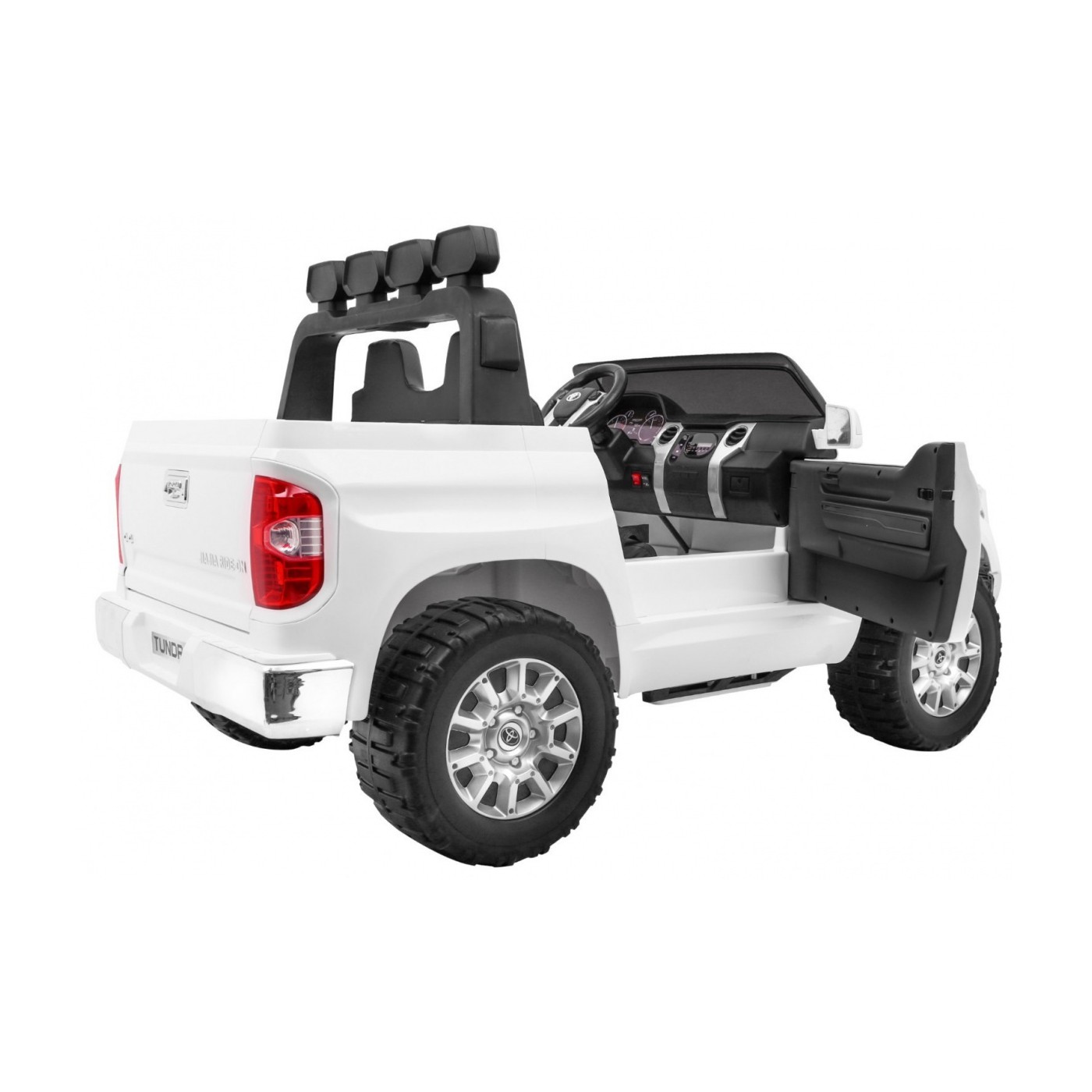 Toyota Tundra XXL dětský bílý dálkový ovladač kufr LED audio EVA pomalý start