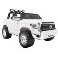 Toyota Tundra XXL dětský bílý dálkový ovladač kufr LED audio EVA pomalý start