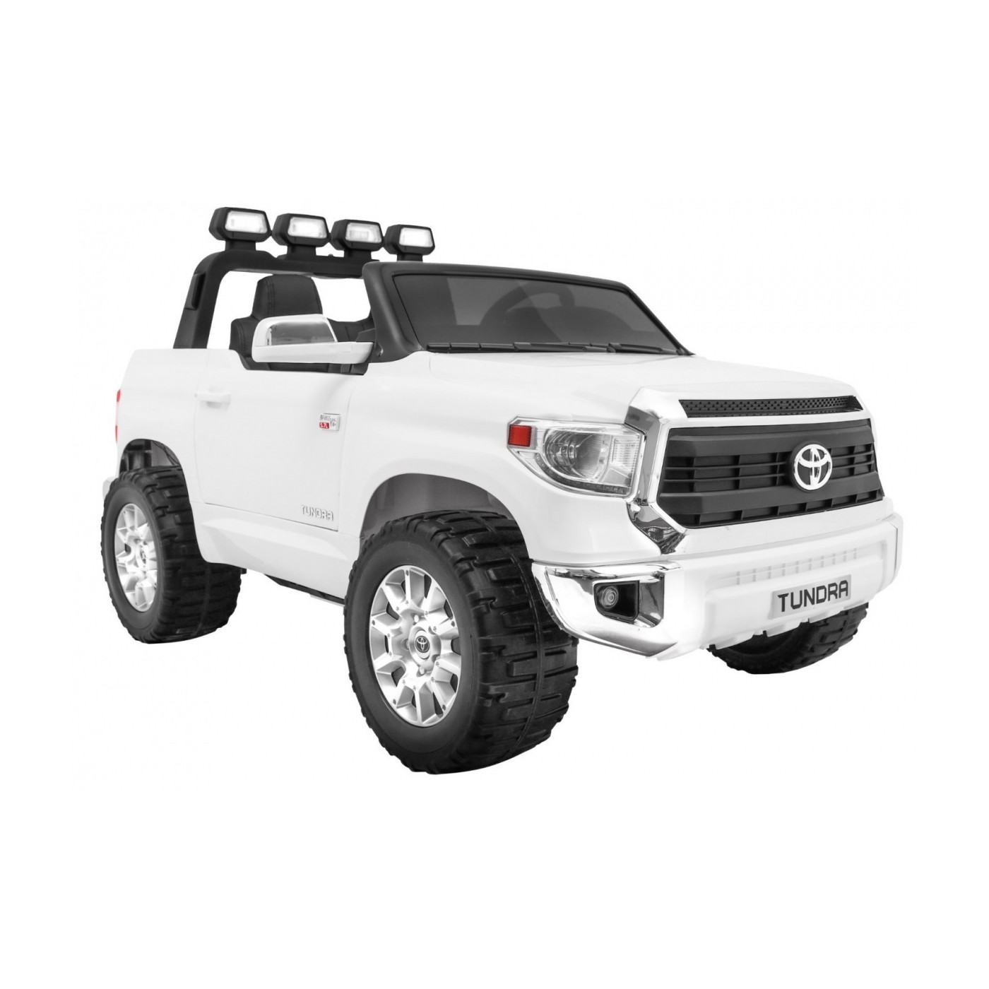 Toyota Tundra XXL dětský bílý dálkový ovladač kufr LED audio EVA pomalý start