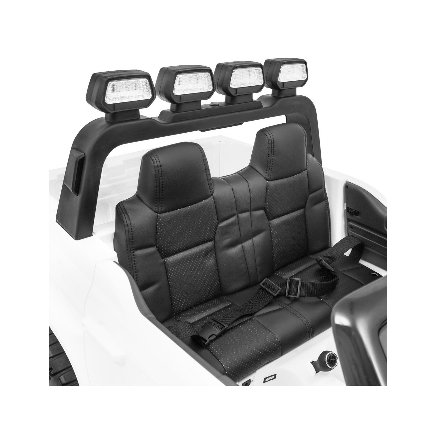 Toyota Tundra XXL dětský bílý dálkový ovladač kufr LED audio EVA pomalý start