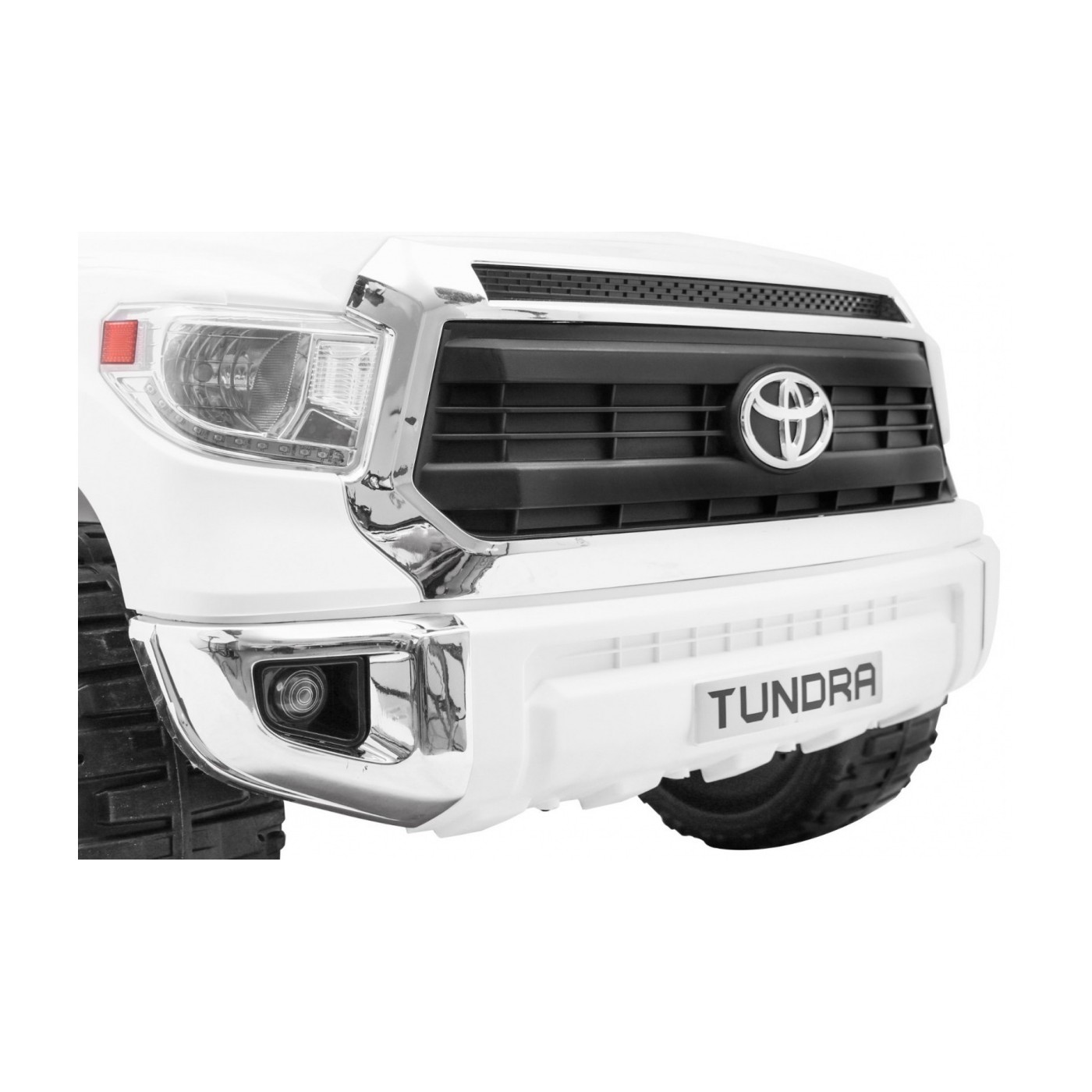 Toyota Tundra XXL dětský bílý dálkový ovladač kufr LED audio EVA pomalý start