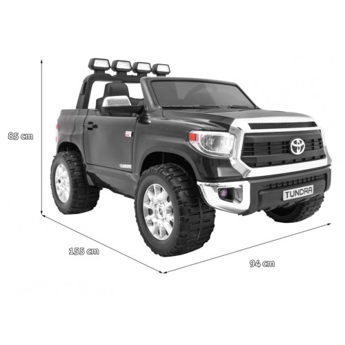 Toyota Tundra XXL Kids černý dálkový ovladač kufr LED audio EVA pomalý start