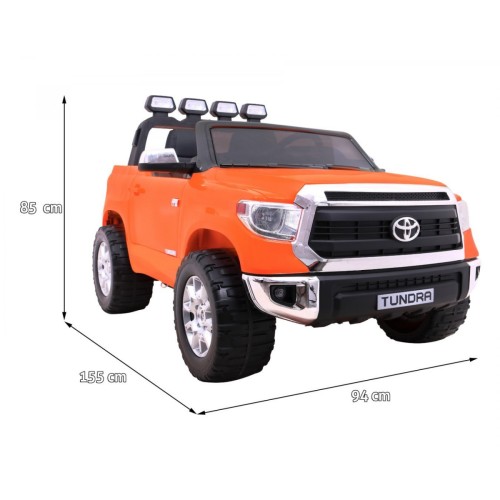 Toyota Tundra XXL Děti Oranžový Dálkový Kufr LED Audio EVA Pomalý Start