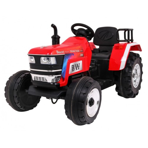 Blazin BW Bateriově napájený traktor Červený Dálkový Pomalý Start Světelné Zvuky