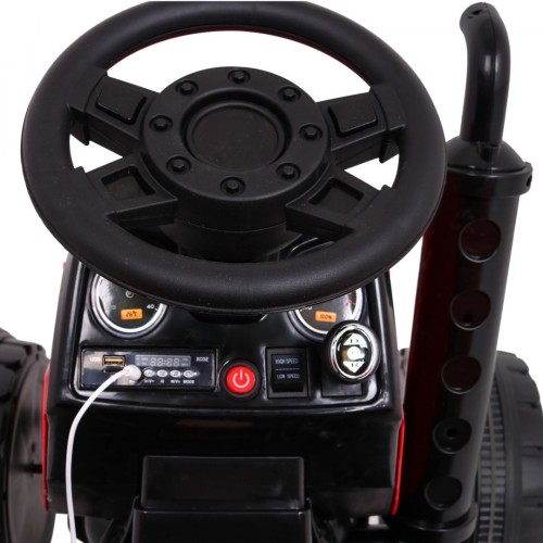 Blazin BW Bateriově napájený traktor Červený Dálkový Pomalý Start Světelné Zvuky