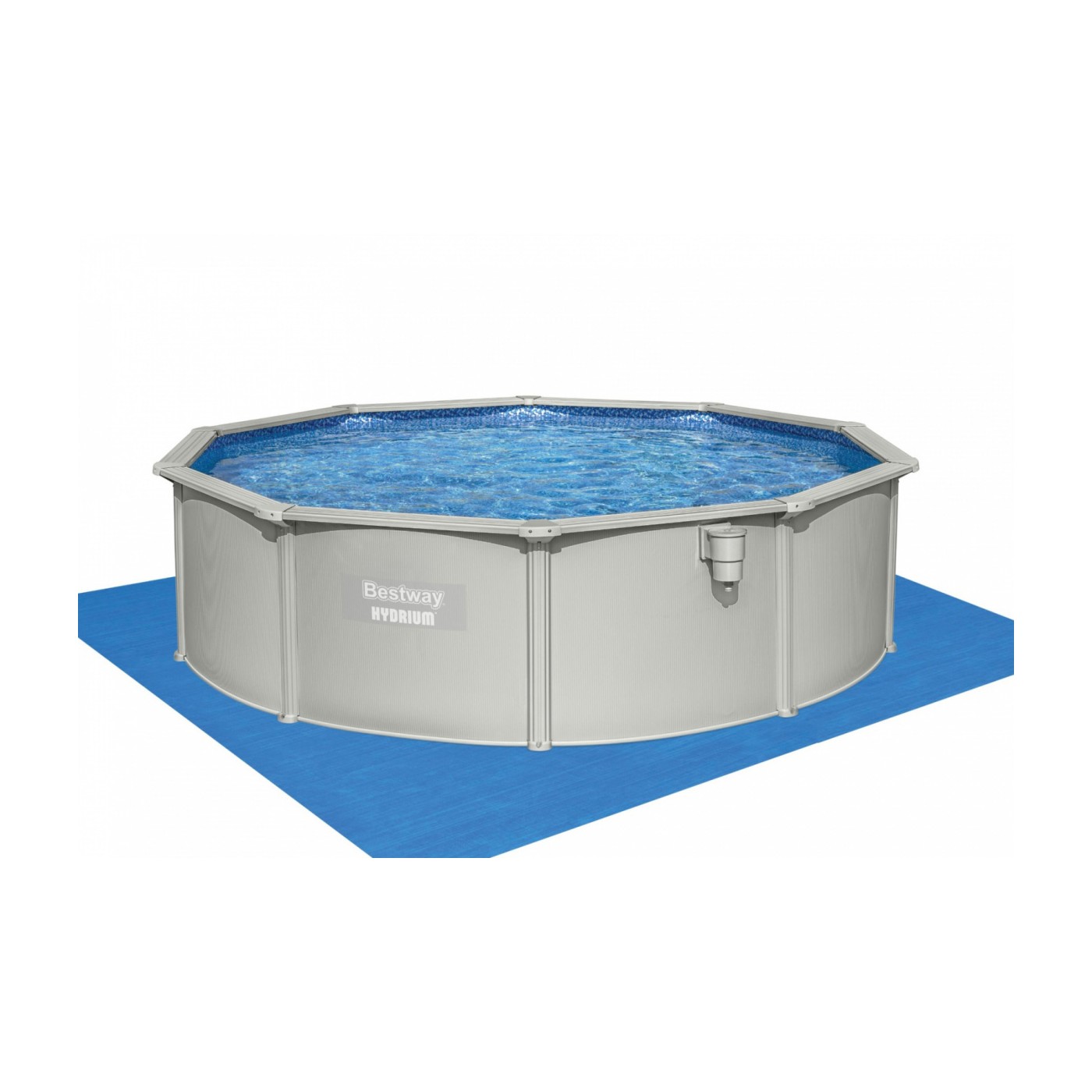 Panelový bazén HYDRIUM 460x120 kulatý 15 stop BESTWAY 8v1 + pískové čerpadlo