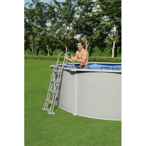Panelový bazén HYDRIUM 460x120 kulatý 15 stop BESTWAY 8v1 + pískové čerpadlo