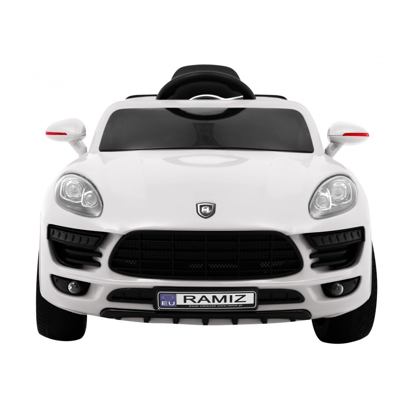 Autko Turbo-S na baterii pro děti bílá + dálkové ovládání + pomalý start + kola EVA + rádio MP3