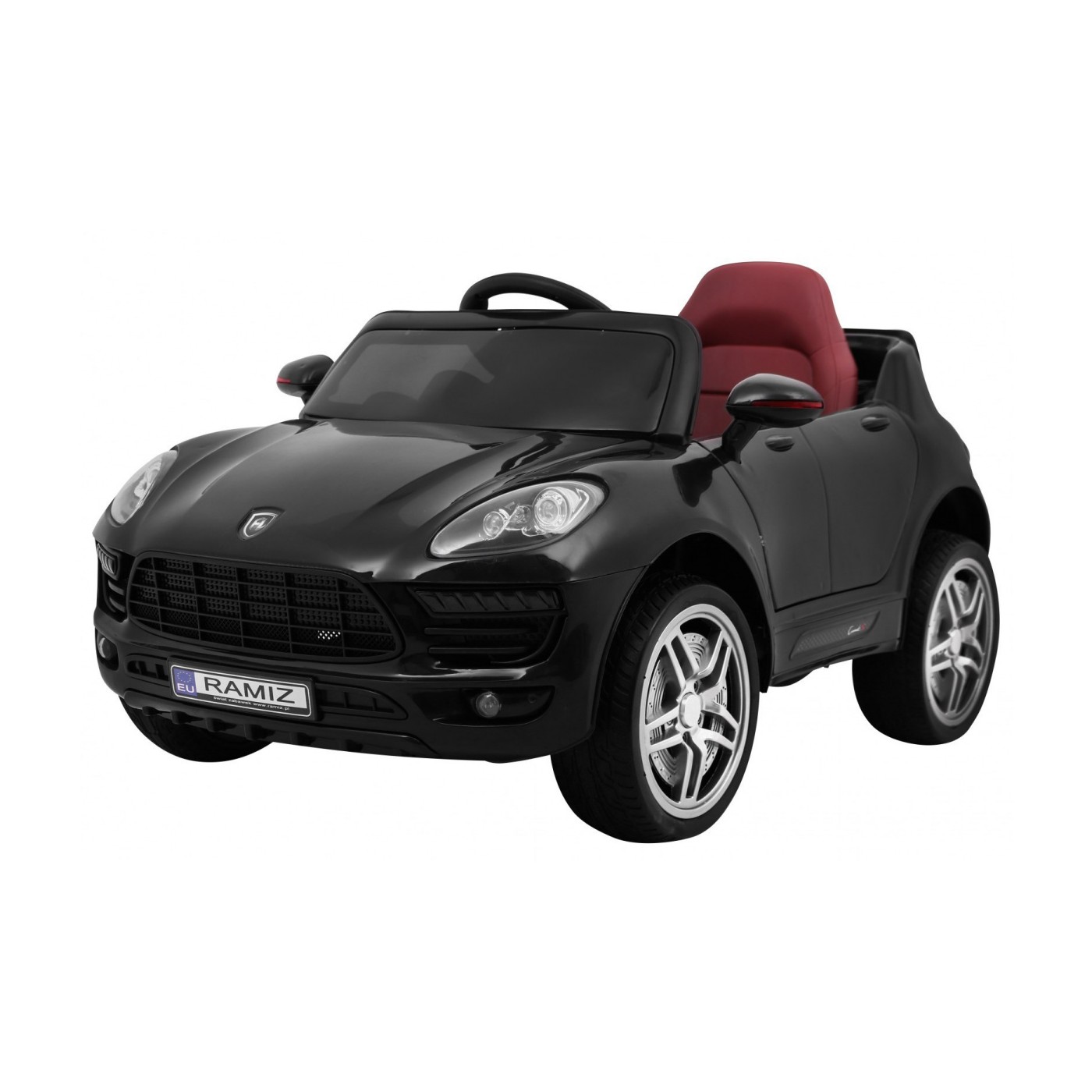 Autko Turbo-S na baterii pro děti černá + dálkové ovládání + pomalý start + kola EVA + rádio MP3