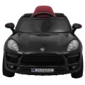 Autko Turbo-S na baterii pro děti černá + dálkové ovládání + pomalý start + kola EVA + rádio MP3