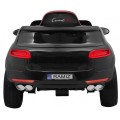 Autko Turbo-S na baterii pro děti černá + dálkové ovládání + pomalý start + kola EVA + rádio MP3