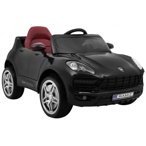 Autko Turbo-S na baterii pro děti černá + dálkové ovládání + pomalý start + kola EVA + rádio MP3
