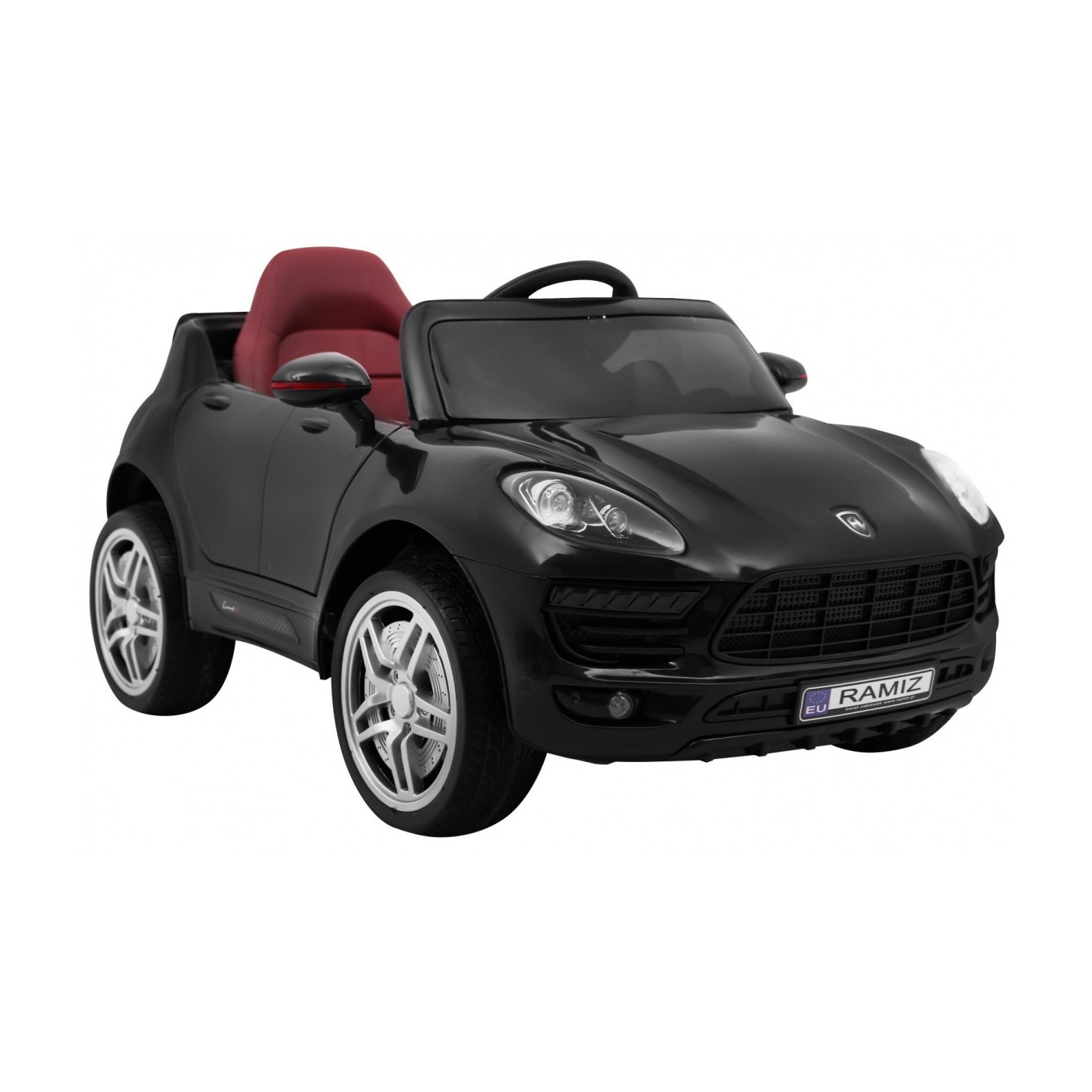 Autko Turbo-S na baterii pro děti černá + dálkové ovládání + pomalý start + kola EVA + rádio MP3