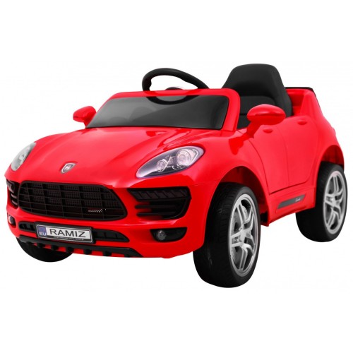 Autko Turbo-S na baterii pro děti červená + dálkový + pomalý start + kola EVA + rádio MP3