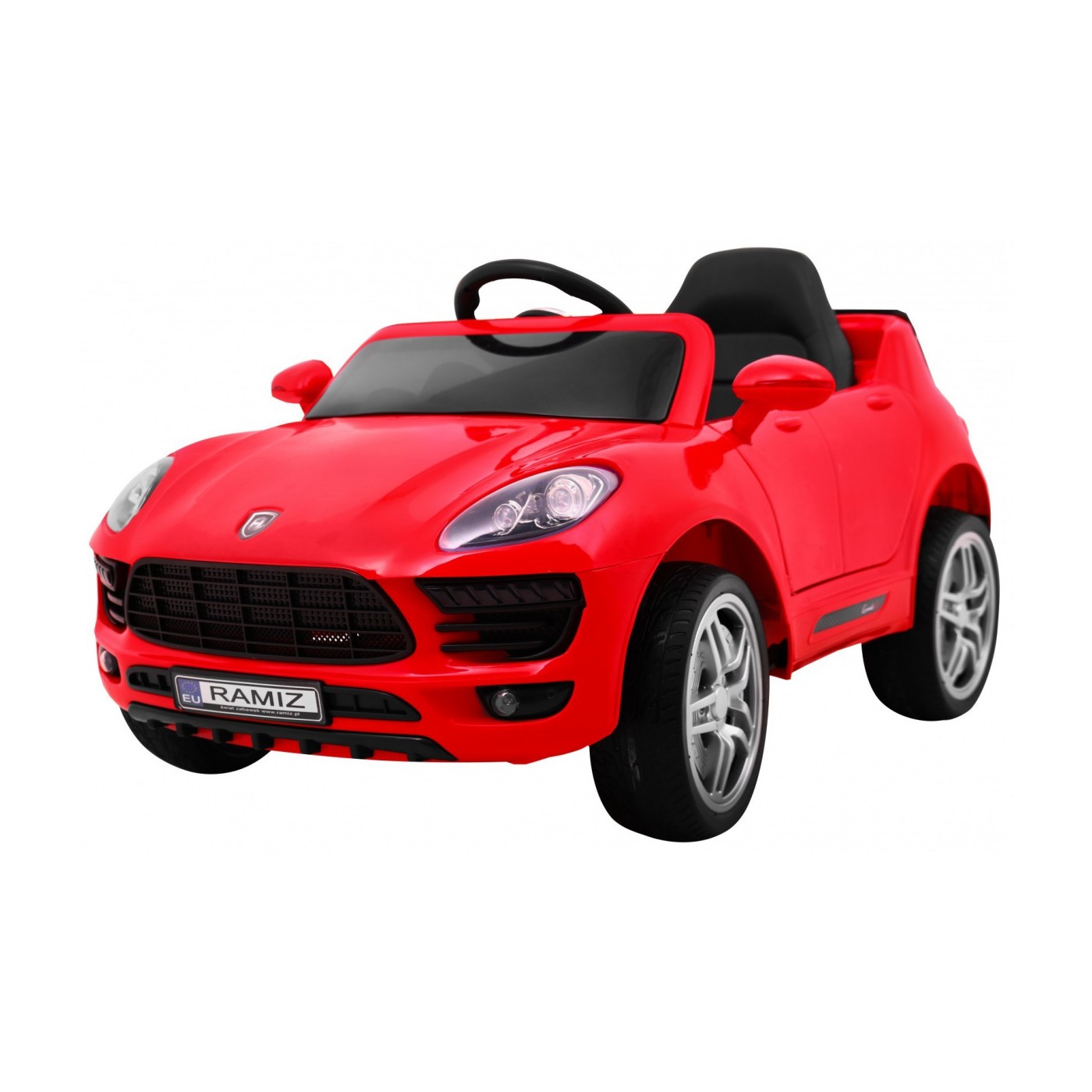 Autko Turbo-S na baterii pro děti červená + dálkový + pomalý start + kola EVA + rádio MP3