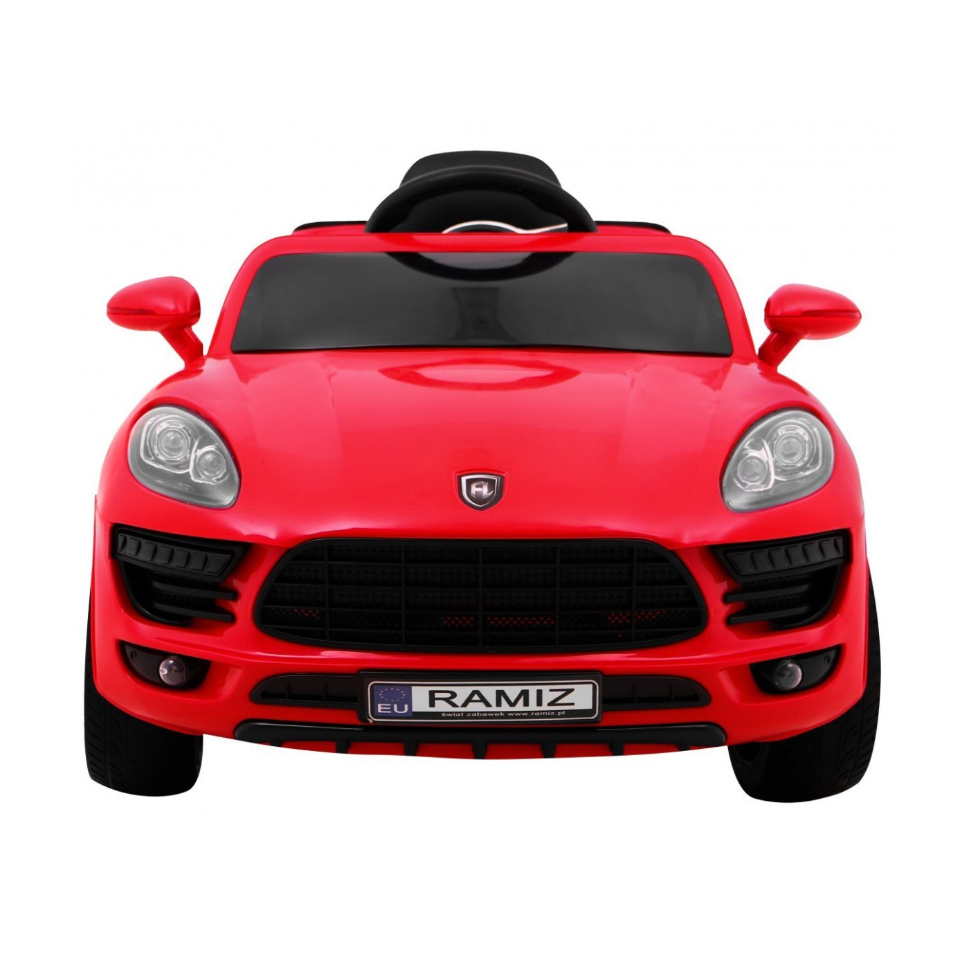 Autko Turbo-S na baterii pro děti červená + dálkový + pomalý start + kola EVA + rádio MP3