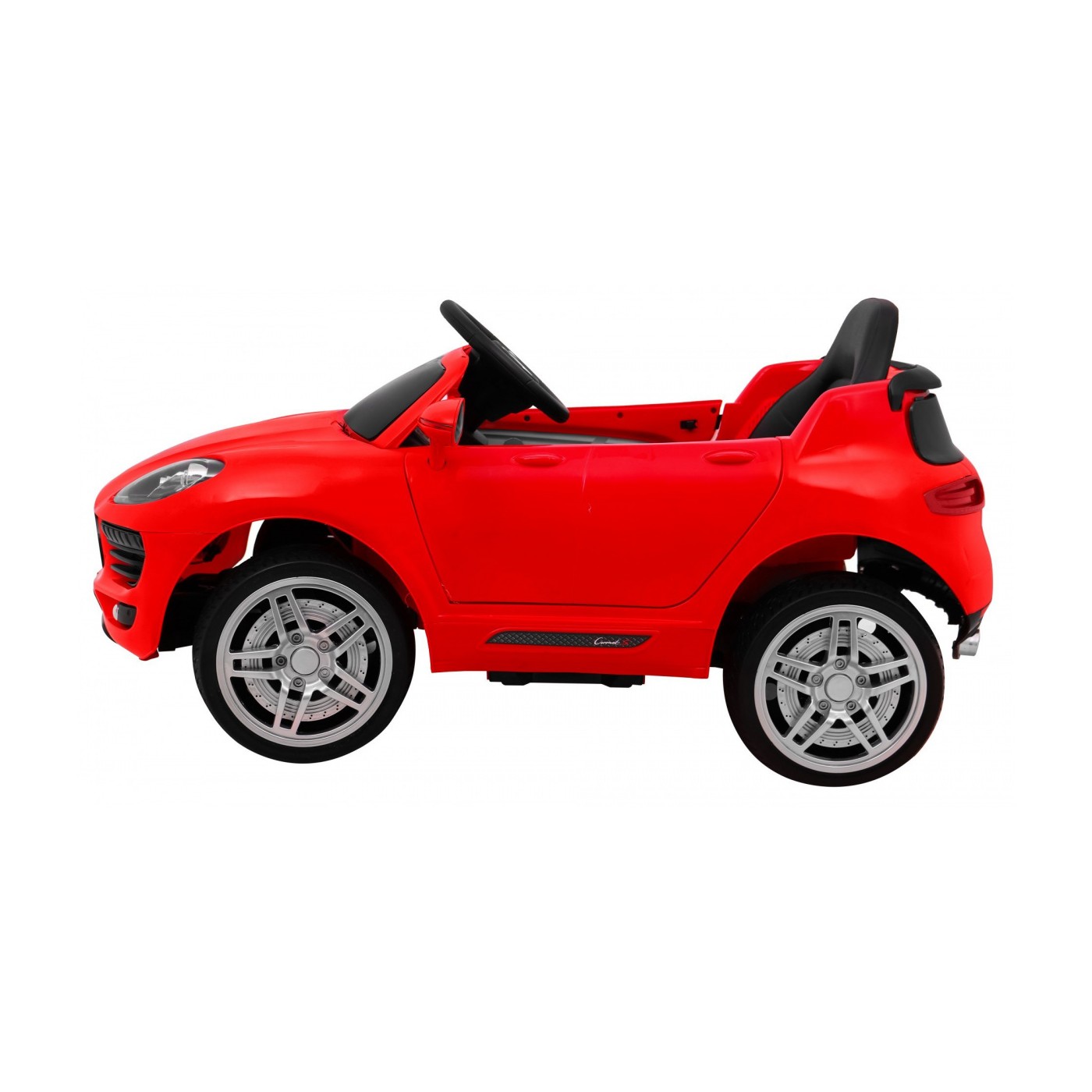 Autko Turbo-S na baterii pro děti červená + dálkový + pomalý start + kola EVA + rádio MP3