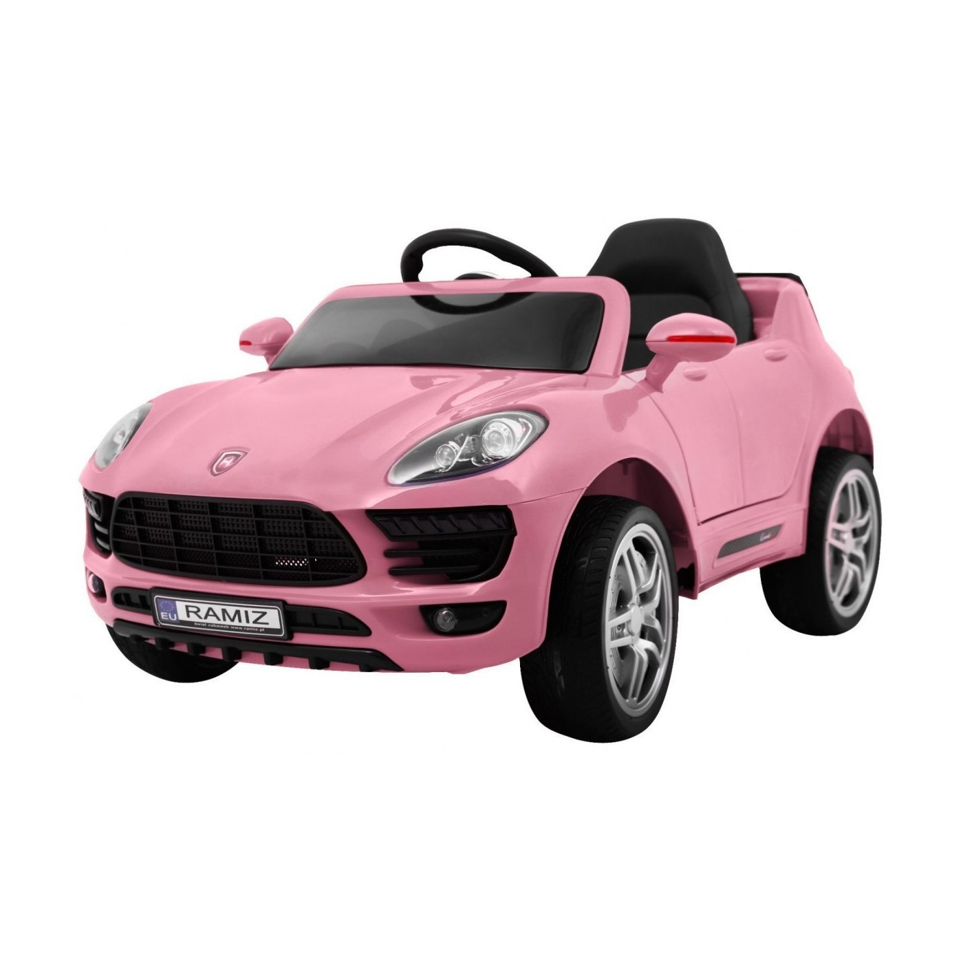 Auto Turbo-S na baterii pro děti Růžová + Dálkový + Pomalý Start + Kola EVA + Rádio MP3