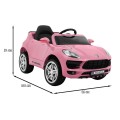 Auto Turbo-S na baterii pro děti Růžová + Dálkový + Pomalý Start + Kola EVA + Rádio MP3