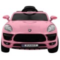 Auto Turbo-S na baterii pro děti Růžová + Dálkový + Pomalý Start + Kola EVA + Rádio MP3