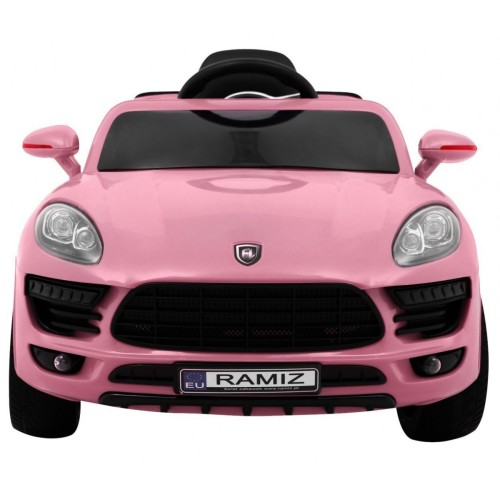 Auto Turbo-S na baterii pro děti Růžová + Dálkový + Pomalý Start + Kola EVA + Rádio MP3