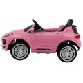 Auto Turbo-S na baterii pro děti Růžová + Dálkový + Pomalý Start + Kola EVA + Rádio MP3