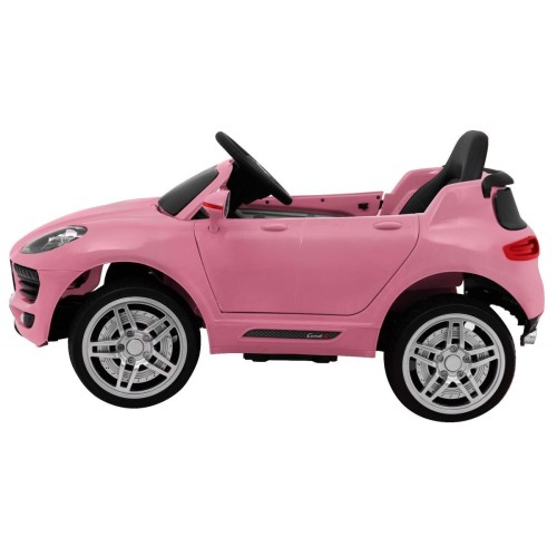 Auto Turbo-S na baterii pro děti Růžová + Dálkový + Pomalý Start + Kola EVA + Rádio MP3