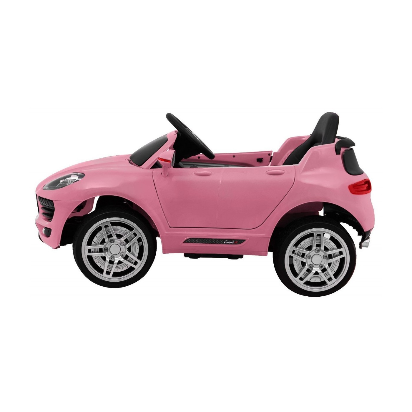 Auto Turbo-S na baterii pro děti Růžová + Dálkový + Pomalý Start + Kola EVA + Rádio MP3
