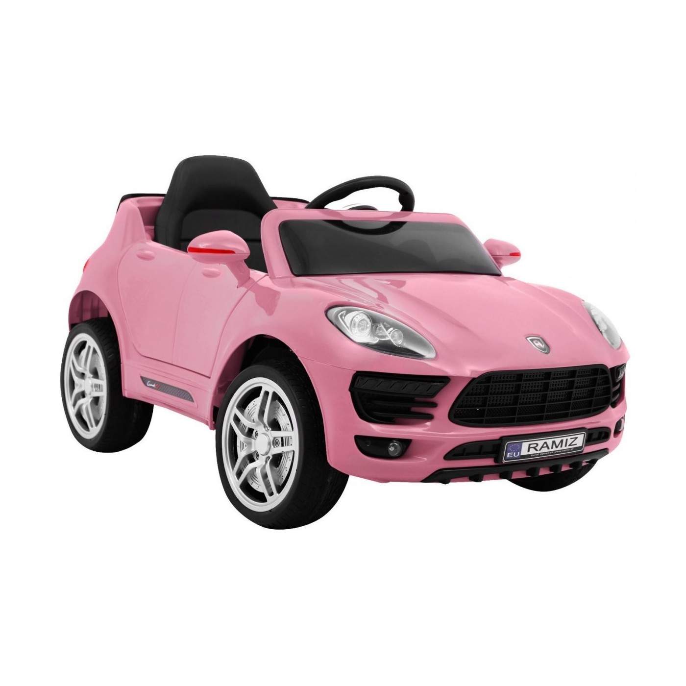 Auto Turbo-S na baterii pro děti Růžová + Dálkový + Pomalý Start + Kola EVA + Rádio MP3