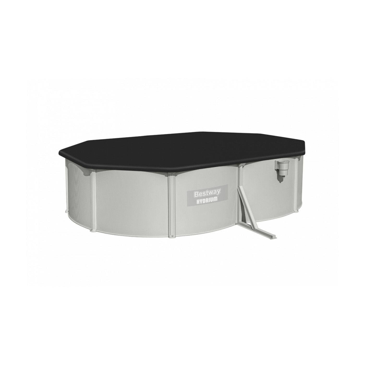 Panelový bazén HYDRIUM 500x360x120 oválný 16x12FT BESTWAY 8v1 + pískové čerpadlo