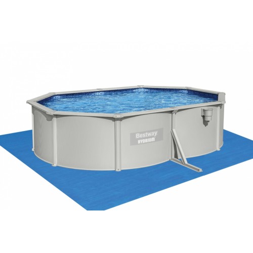 Panelový bazén HYDRIUM 500x360x120 oválný 16x12FT BESTWAY 8v1 + pískové čerpadlo