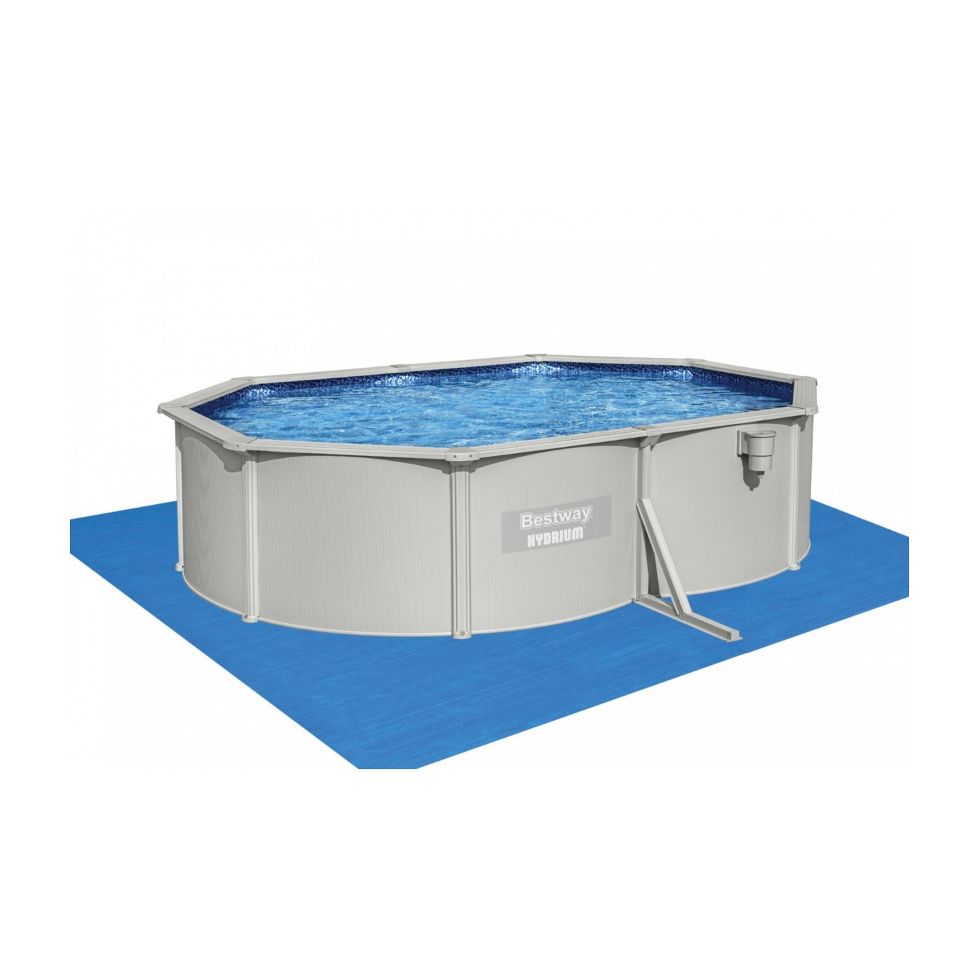 Panelový bazén HYDRIUM 500x360x120 oválný 16x12FT BESTWAY 8v1 + pískové čerpadlo