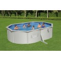Panelový bazén HYDRIUM 500x360x120 oválný 16x12FT BESTWAY 8v1 + pískové čerpadlo