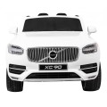 Dětská baterie Volvo XC90 bílá dálkový ovladač kufr EVA pomalý start rádio MP3 LED