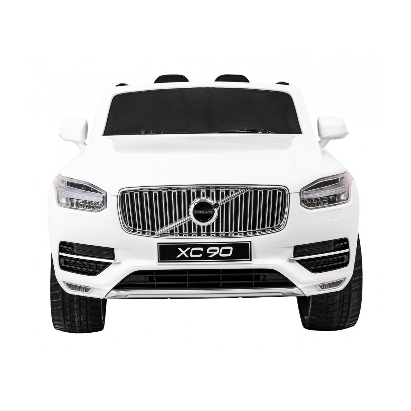 Dětská baterie Volvo XC90 bílá dálkový ovladač kufr EVA pomalý start rádio MP3 LED