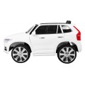 Dětská baterie Volvo XC90 bílá dálkový ovladač kufr EVA pomalý start rádio MP3 LED