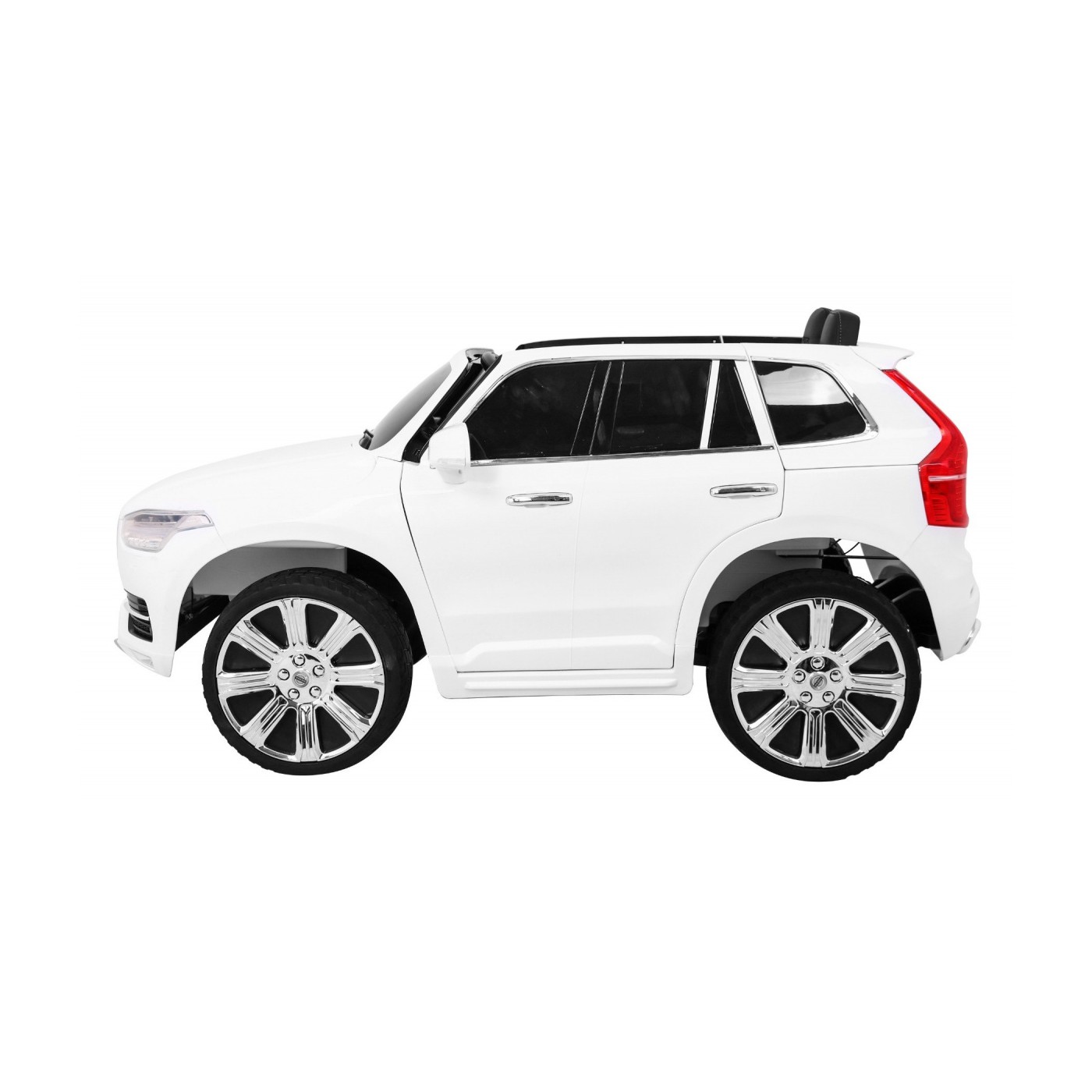 Dětská baterie Volvo XC90 bílá dálkový ovladač kufr EVA pomalý start rádio MP3 LED