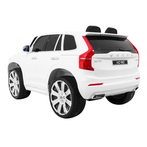 Dětská baterie Volvo XC90 bílá dálkový ovladač kufr EVA pomalý start rádio MP3 LED