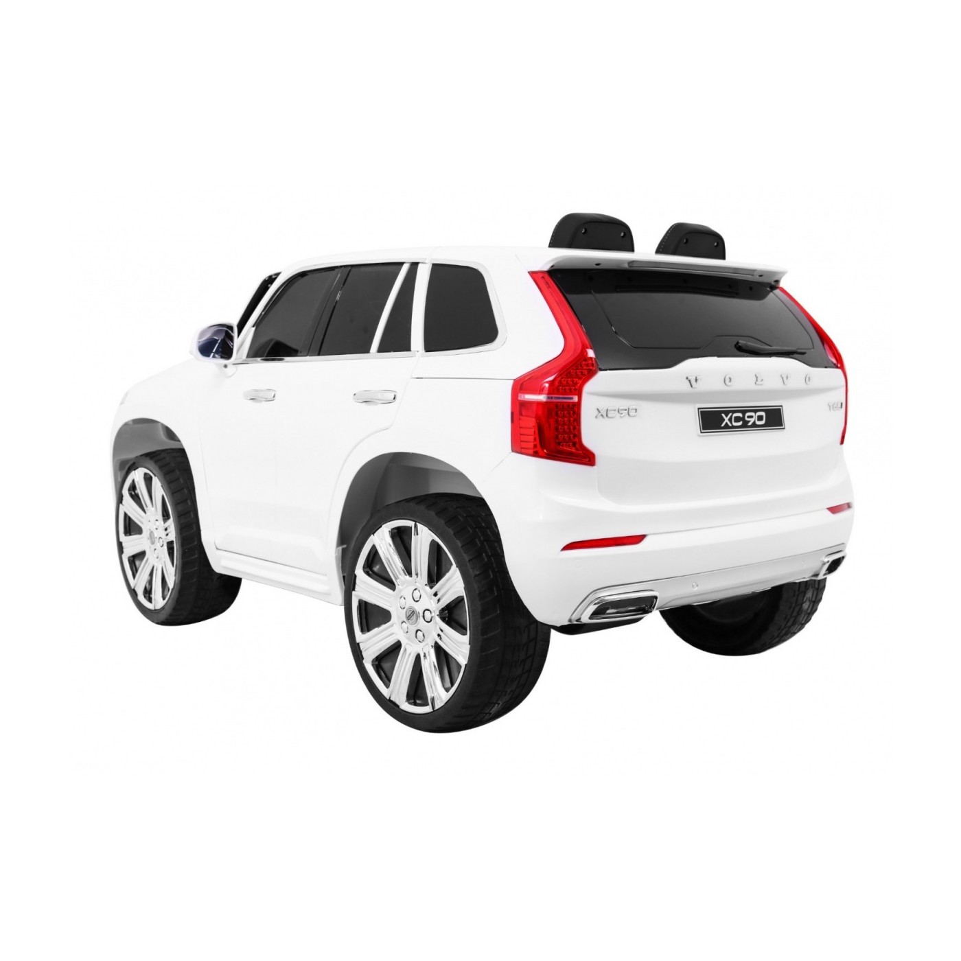 Dětská baterie Volvo XC90 bílá dálkový ovladač kufr EVA pomalý start rádio MP3 LED