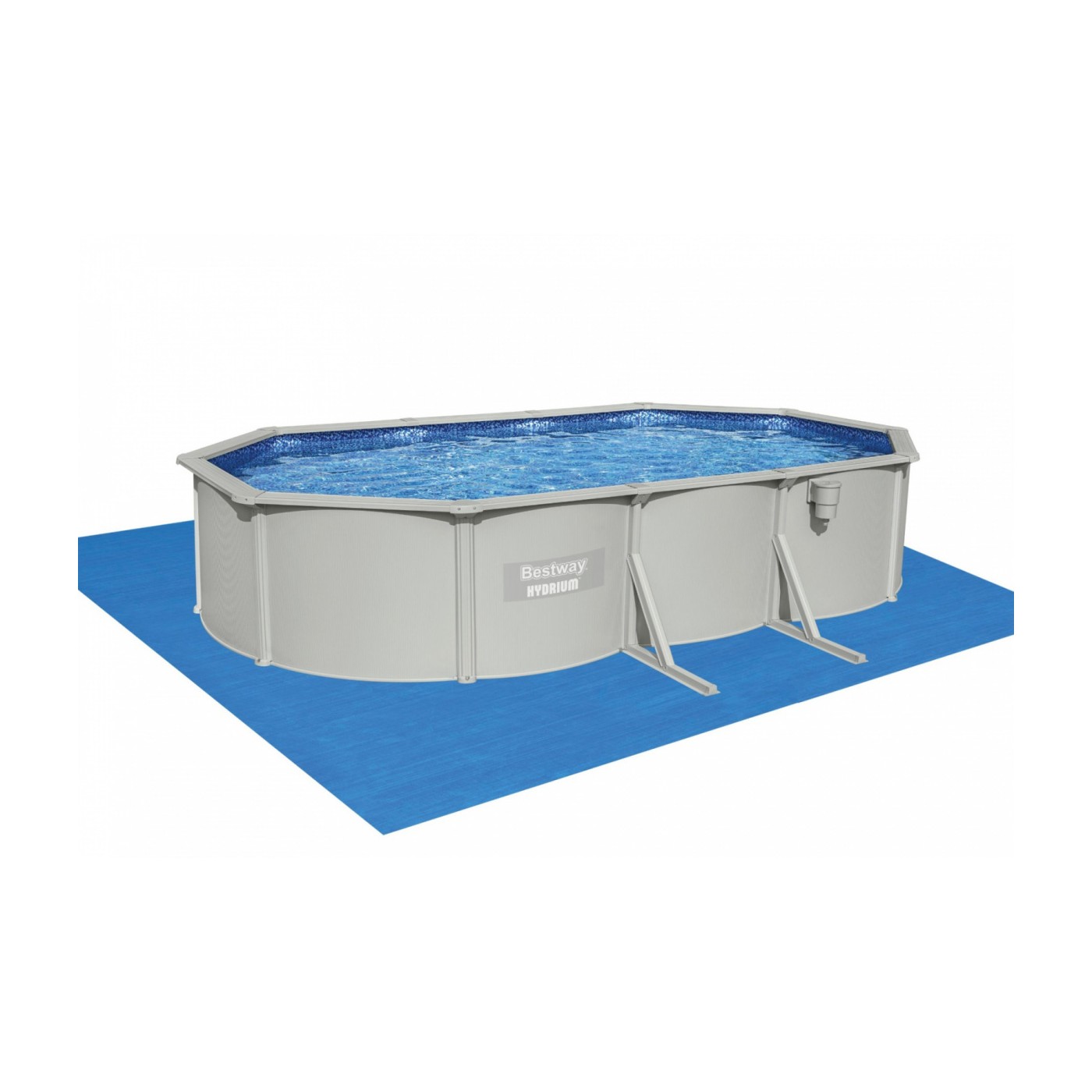 Panelový bazén HYDRIUM 610x360x120 oválný 20x12FT BESTWAY 8v1 + pískové čerpadlo